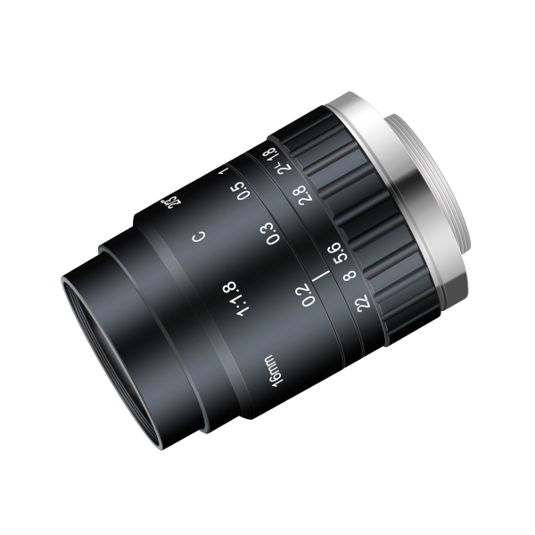 Lente Azure 16 mm, 2/3 polegadas, 10 MP, com montagem em C