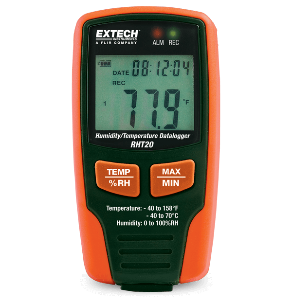 Registrador de dados de umidade e temperatura Extech RHT20