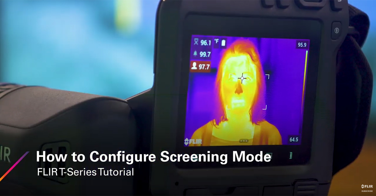 Como configurar o modo de triagem em uma FLIR T-Series | Temperatura da pele elevada